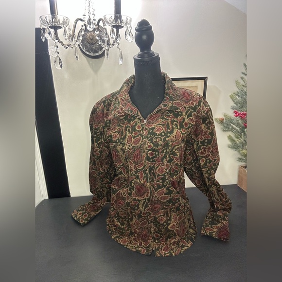 Vintage 2004 corduroy paisley jacket - Picture 3 of 11